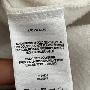 COLUMBIA | Cream Zip Up Fleece Jacket Sz S thumbnail 7