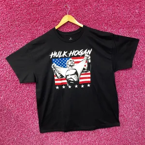 WWE Ripple Junction Hulk Hogan American Flag Graphic T-Shirt 2XL thumbnail 3