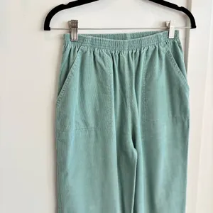 Alfred Dunner Vintage Seafoam Green Women's Corduroy Pants Made in USA Size 8 thumbnail 4