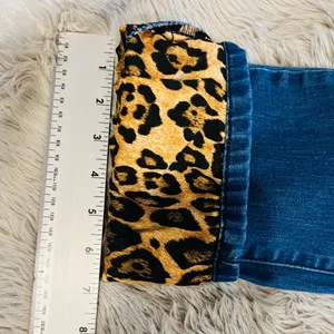 Lucky Blessed Jeans Leopard Print Mid Rise Straight Blue Women Size 6 #4 thumbnail 8