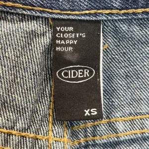 Cider Womens XS Jeans High Waist Cargo Carpenter Utility Wide Leg Y2K Med. Wash‎ thumbnail 7