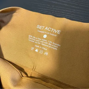 SetActive SculptFlex Cropped Leggings Gold‎ Mustard Small thumbnail 7
