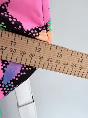 90s Neon Floral One Piece Swimsuit Pink Strappy Cross Back High Cut Y2K S thumbnail 6