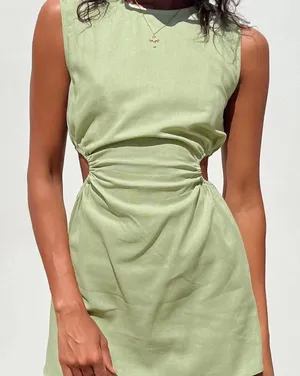 Princess Polly Green Mini Dress thumbnail 1