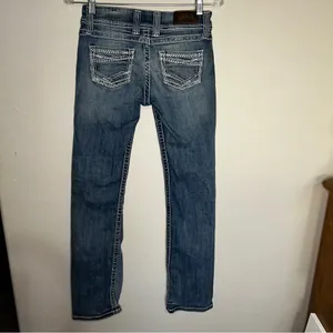BKE Sabrina Low Rise Boot Cut Thick Stitch‎ Denim Jeans thumbnail 7