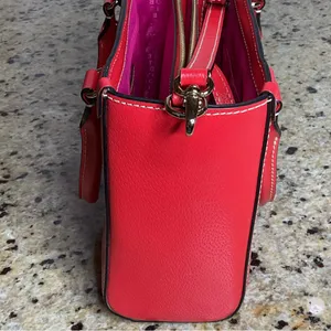 kate spade Red Wellesley Small Quinn Top Handle Crossbody Leather Bag - EUC thumbnail 4