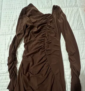 Helmut Lang Brown Mini Dress thumbnail 1