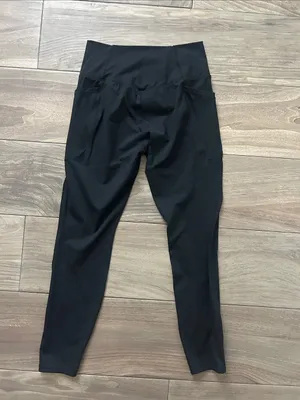 Black High-Waist Leggings with Side Pockets thumbnail 3