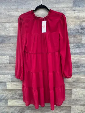 🎁 NWT Kirundo Red/Burgundy Baby Doll Dress thumbnail 2