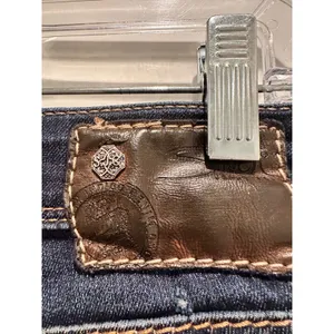 Silver Jeans Co Frances 18" Slim Bootcut Dark Wash Denim Jeans 25 Western Grunge thumbnail 5
