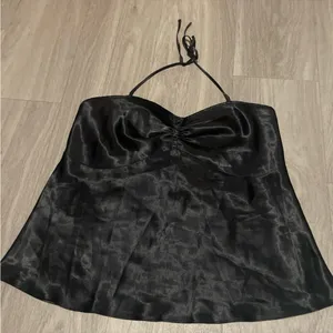 Black Satin Lingerie Size L thumbnail 1