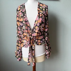 Free People Maybel Floral Blouse Size Medium thumbnail 3