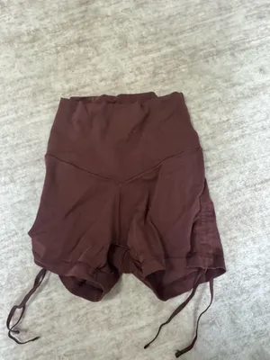 OFFLINE By Aerie Real Me High Waisted Ruched Tie 3" Bike Short size xs thumbnail 2