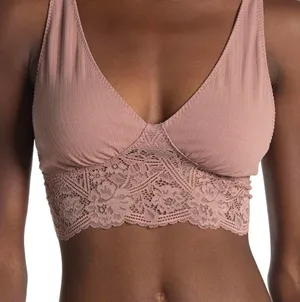 Free People NWT Teagan Bralette In Strawberry Nude thumbnail 1