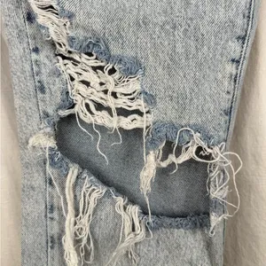PacSun Light Blue Distressed Boyfriend‎ Jeans thumbnail 4