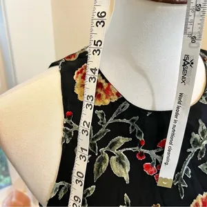 Miss Me Floral Burnout Velvet Shift‎ Dress Sleeveless Black Small thumbnail 7