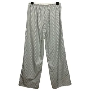 Gooseberry Intimates Le Boyfriend Unisex Long Pants Grey Stripe Poplin M NEW thumbnail 3