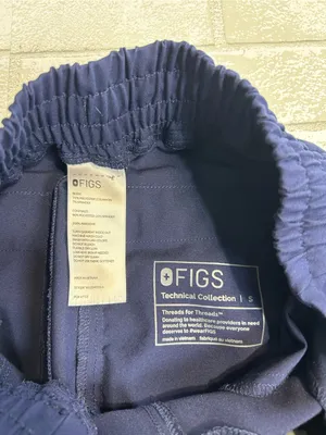 Figs Woman’s Yola High rise slim Scrubs Navy Style W22SW2014 thumbnail 3