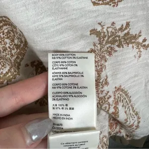 Free People True Perfection High/Low Cotton Blouse in Almond Milk Size Small thumbnail 6