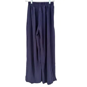 NWT Halara Navy Blue Breezeful High Waisted Side Pocket Shirred Wide Leg Pant XS thumbnail 3