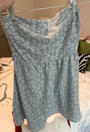 Le lis Blue Leopard print dress thumbnail 1