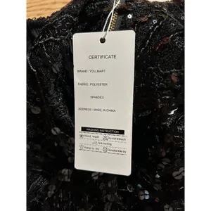 New Women’s Shorts Elastic with Sequined Fringes Stretchy Black Xs Waist 22" thumbnail 4
