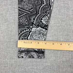 Lululemon Leggings Womens 4 Black Floral Geometric High Rise Ankle Yoga Pants thumbnail 6