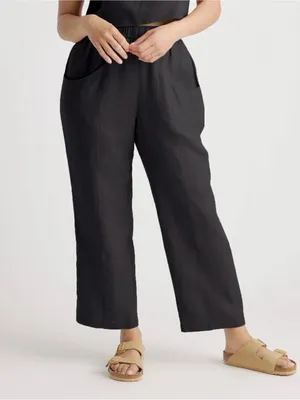 Quince 100% European Linen Tapered Ankle Pants Size XL thumbnail 2