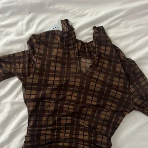 NWT Cupshe Brown Plaid Mini Dress thumbnail 3