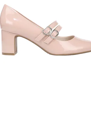 LifeStride True Women’s blush Patent Mary Jane Pumps heels Size 6.5 thumbnail 2