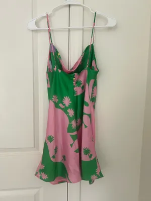 ZARA Satin Mini Dress thumbnail 4