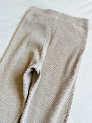 & Other Stories Flared Rib Knit Trousers thumbnail 8
