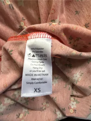 LuLaRoe Women’s Jessie Orange White Floral Dress XS thumbnail 9