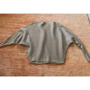 Batwing Philosophy Womens sweater Zip Sleeves Cozy fawn color Size XS thumbnail 8