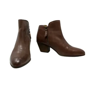 Frye‎ Judith Double-Zip Leather Ankle Boots Booties Brown Size US 9 thumbnail 2