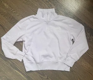 The North Face lavender light purple quarter zip sweatshirt pullover sweater thumbnail 2