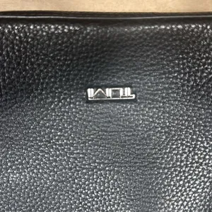 Tumi Stanton Kiran Tote Black Leather Travel Bag thumbnail 5