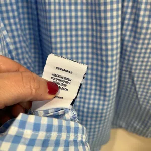 Lauren‎ James Bow Back Gingham Dress Blue Sleeveless Sundress XS Cottagecore thumbnail 5