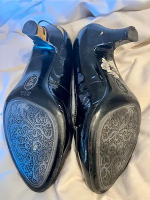 Söfft Black Patent Leather Heeled Heel Size 8.5 thumbnail 3