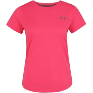 Under Armour medium pink fitted heat-gear gym top thumbnail 4