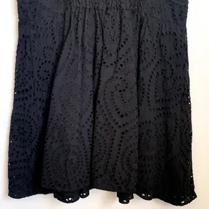 Ryegrass Sz XL Eyelet Ruffle Mini Dress‎ Black Coquette Feminine 100% Cotton thumbnail 8