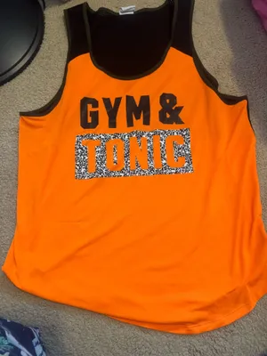 Pink “Gym and Tonic” tank thumbnail 1