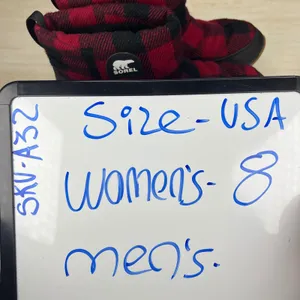 Sorel Out N About Puffy Waterproof Boots Red Black Buffalo Plaid Womens 8 NL2694 thumbnail 10