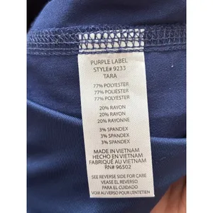 Healing Hands Scrub Joggers XS Purple Label Tara Navy Blue Yoga Waistband 9233 thumbnail 6