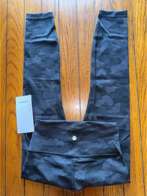 Lululemon Wunder Train High Rise 25” Heritage Camo Black Size 6 NWT thumbnail 1