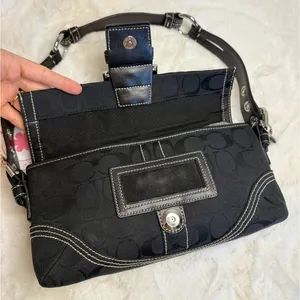 y2k COACH Vintage Black Soho Demi Flap 6280 Shoulder Bag thumbnail 6