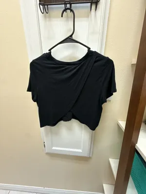 Savage X Fenty Black Twist Back Crop Tee Size M thumbnail 4