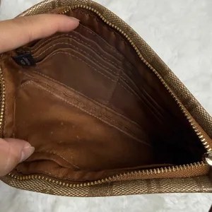 Coach F65748 Brown Signature Coated Canvas Wristlet thumbnail 5