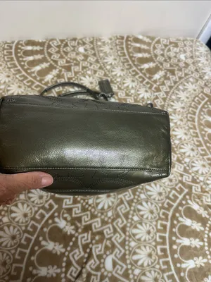 COACH Olive Leather Tote with Signature Charm thumbnail 4