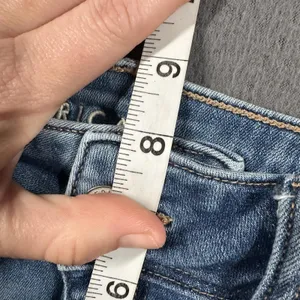American Eagle Kick Boot Jeans Womens 000 Short Blue Wash Next Level Stretch thumbnail 7